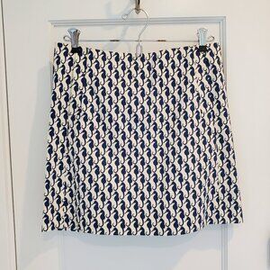 J.Crew Cotton Sateen Mini Seahorse Print